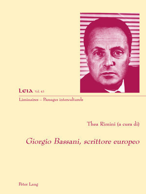 cover image of Giorgio Bassani, scrittore europeo